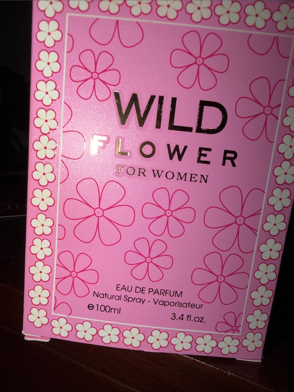 Wildflowers Pink Floral Eau de Parfum Packaging empty